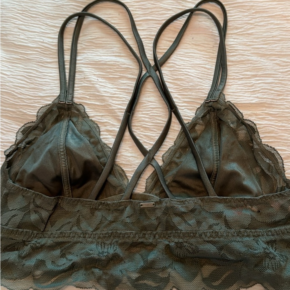 PINK lace bralette